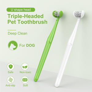 Sikat gigi hewan peliharaan bersih lidah gigi dalam lembut baru untuk anjing dan anak anjing - Product Image 1