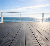 Revêtement de terrasse en WPC écologique recyclé, non toxique, anti-pourriture, en bois-plastique, pour la construction de jardins communautaires et de sentiers en extérieur