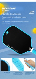 Pala de Pickleball Alargada Plateada de 16 mm Aprobada por la USAPA, Núcleo de Panal, Ligera, Duradera, de Alta Calidad, para Carreras y Entretenimiento - Product Image 4