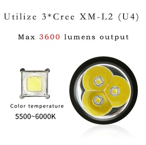 Quà Tặng Lightsaver LS-D03 XM-L2 3LED Dưới Nước 100 Mét Đèn Pin Lặn Lặn Với 18650/26650 Pin Có Thể Sạc Lại - Product Image 4