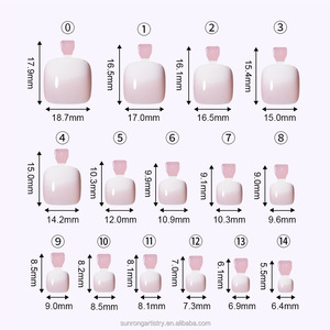 Magnifique design d'<span class=keywords><strong>ongles</strong></span> d'orteils, faux <span class=keywords><strong>ongles</strong></span> d'orteils carrés en acrylique, rose doux, couverture complète, <span class=keywords><strong>ongles</strong></span> d'orteils à presser - Product Image 3