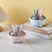 Porte-stylo de bureau en forme de soucoupe volante, futuriste, décoration de bureau pour les passionnés, PP, table, bureau à domicile