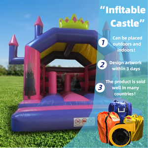 Venta al por mayor de grado comercial de alta calidad Pvc inflable <span class=keywords><strong>Frozen</strong></span> Princess Cartoon Bounce House Jumping <span class=keywords><strong>Castillo</strong></span> hinchable para niños - Product Image 1