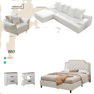 Modern Living Room Furniture Set Solid Wood Sofa Sectional Couch Coffee Table TV Cabinet Storage <b>Sideboard</b> Ready Stock Available - Product Image 5