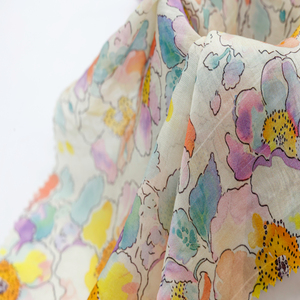 Vestido de Vacaciones de Tela Ligera con Estampado Digital Geométrico Abstracto, Tejido Ecológico de Lujo, 85% Lyocell, 15% N, Sedoso - Product Image 5