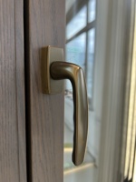 Aluminum Clad Wood Window Tilt and Turn System with Low U Value Energy Saving Glass and Security Hardware Windows Manufacturer