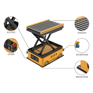 대형 롤러 AGV10t 물류 트롤리 AGV 트롤리 트랙 스트레이트 캐리어 지능형 트랙리스 그라운드 왜건 - Product Image 3