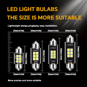 Haute luminosité 31/36/39/41mm feston 12V blanc 6SMD 2835 canbus <span class=keywords><strong>c5w</strong></span> <span class=keywords><strong>led</strong></span> - Product Image 5