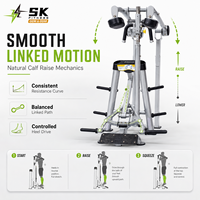 Máquina Comercial SK para Elevación de Pantorrillas con Carga de Placas, Entrenador de Fuerza para Piernas Inferiores, OEM ODM, Venta al por Mayor Directa de Fábrica para Gimnasios
