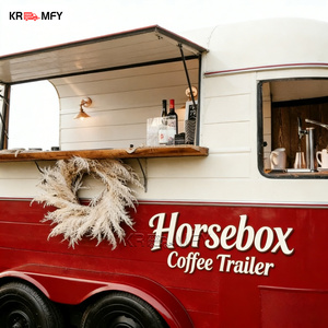 Horse Box Coffee Pastry Display Mobile Kitchen Bakery Case Cross Selling Breakfast Concession Fast Food Trailer - Product Image 4
