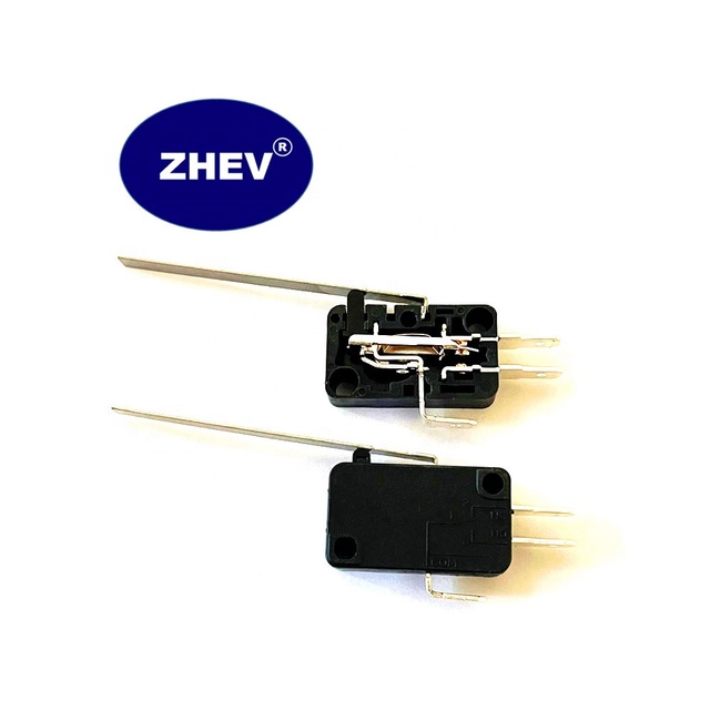 Black Zippy 7-9 Micro Switch With 50mm Long Lever Normal Open Close