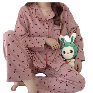 Pigiama di Alta Qualità in Morbida <span class=keywords><strong>Seta</strong></span> Artificiale con Stampa Personalizzata, Set da 2 Pezzi con Pantaloni Lunghi per Donna, Ideale per Casa - Product Image 4