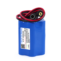 Batterie solide LiCoO2 personnalisée 3,7 V 12 Ah avec connecteur CC blanc pour caméra de sécurité industrielle extérieure, dispositif de surveillance, drone