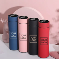 Thermos intelligent en acier inoxydable avec logo personnalisé, affichage de la température, infuseur à thé, isolation thermique de 6 à 12 heures