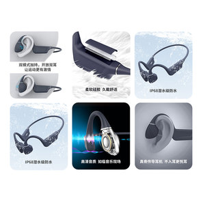 Es-938 Foldable Bone Conduction Headphones Bluetooth 6.0 32GB Sports Headphones IP68 Waterproof Swimming Use - Product Image 4