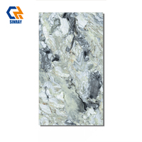 Carreaux de sol et de mur en porcelaine blanche de Carrare, émaillés, de luxe, 600x1200mm, 9mm, surface brillante, design moderne, antibactériens