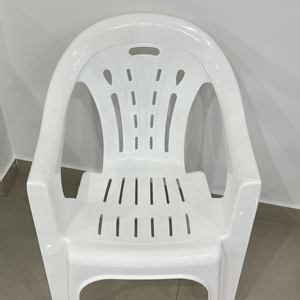 2025 nặng nhựa trắng vườn ghế với thiết kế hiện đại Stackable tay vịn ngoài trời sử dụng sân - Product Image 6