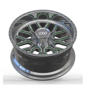 Jantes de camion Speedmega forgées noires 20x10J 6x139.7 polies légères haute résistance pour 2023 pour camions 2500 pleine taille - Product Image 3