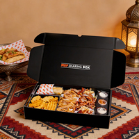 Boîte Pyramide Personnalisée pour Partager Gâteaux, Desserts et Plateaux de Dégustation – Nouvelle Boîte à Friandises Pyramide à Emporter – Boîte de Traiteur Alimentaire en Forme de Pyramide