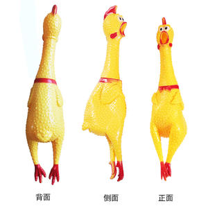 Fabrika doğrudan yeni ve benzersiz aydınlık çığlık tavuk köpek çiğnemek oyuncak plastik sıkıştırarak tavuk - Product Image 2