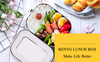 Boîte Repas Anti-Fuite en Acier Inoxydable Éco Boîte Bento Tiffin Durable Récipient de Conservation Alimentaire en Métal
