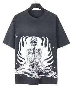 T-shirt décontracté unisexe à manches courtes, imprimé vintage Hell, style identique, coupe ample, 260 <span class=keywords><strong>g</strong></span>, T-shirt <span class=keywords><strong>Star</strong></span> - Product Image 2