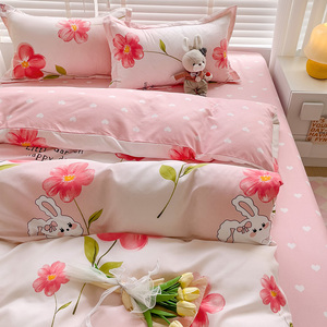 Parure de lit de luxe imprimée qualité hôtelière en coton Aloès, drap-housse King Size et 2 taies d'oreiller en polyester tissé – Fournisseur direct usine - Product Image 3