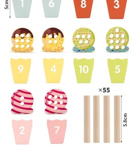Juego de Mesa Educativo de Palitos de Madera Coloridos de Alta Calidad, Juguete de Reconocimiento Matemático y Emparejamiento de Cantidades - Product Image 5