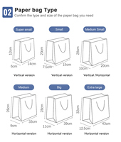 Sacs en papier kraft personnalisés en gros pour emporter, shopping, vêtements, cadeaux, aliments, avec logo