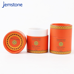 Caja de embalaje de cilindro de materiales seleccionados biodegradables embalaje de tubo de papel personalizado Kraft - Product Image 1