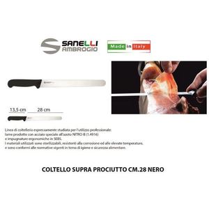 Couteau à jambon Supra 28 cm noir, outil spécialisé - Product Image 1
