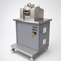 Máquina de Peletización de Plástico, Molino de Dos Rodillos de Laboratorio, Calentamiento Eléctrico, Mezcladora de Compuestos de PVC y PE, Planta Piloto de Peletización, Producción en Pequeños Lotes, CE
