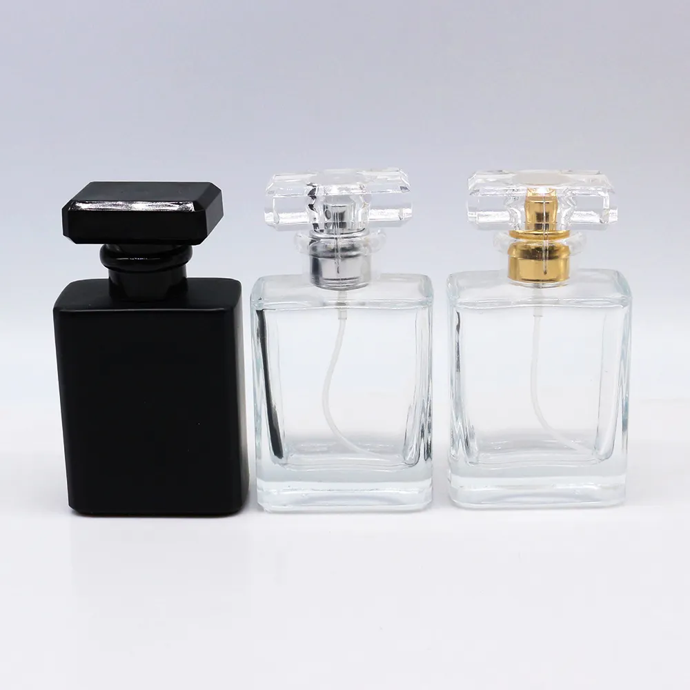 Botol parfum kaca persegi 30ml untuk kemasan parfum/30ml gelas mewah kemasan perawatan kulit/botol kaca kosmetik