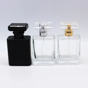 Wholesale 30ml Square Glass Perfume Bottle For Perfume Packing/30ml Luxury Glass Skincare Packing/cosmetic Glass Bottle
