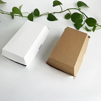 Boîte à emporter écologique pour la restauration rapide, boîte à collation en carton ondulé, taille standard