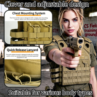 Sacs tactiques personnalisés en Oxford camouflage unisexe, imperméables, respirants, avec sangles réglables à dégagement rapide pour l'entraînement en extérieur