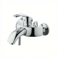 Robinet de baignoire au design moderne avec corps en alliage de zinc et noyau en céramique, idéal pour les baignoires d'hôtels et d'appartements