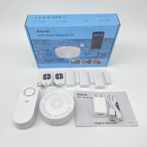 Kit de sistema de seguridad inteligente para el hogar, kit de alarma de fuga de agua para ventana y puerta, WIFI, Tuya - Product Image 1