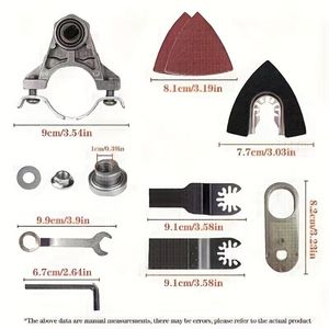 Adaptador para Amoladora Angular Sodaril, Kit de Herramientas Múltiples de 14 Piezas de Acero al Carbono para Cortar y Pulir Madera, Metal y Azulejos - Product Image 5