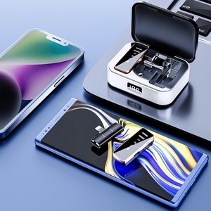 Clavax S18 một đến hai không dây tiếng ồn-hủy bỏ Lavalier <span class=keywords><strong>Microphone</strong></span> ve áo mic với sạc trường hợp đối với điện thoại live streaming vlog - Product Image 6