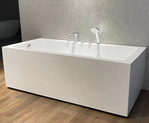 1.8m bulle d'air Abs acrylique baignoire autoportante hôtel <span class=keywords><strong>deux</strong></span> personnes Whirlpool <span class=keywords><strong>Massage</strong></span> Double hydrothérapie amant <span class=keywords><strong>Spa</strong></span> - Product Image 4