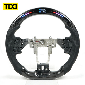 Volant en fibre de carbone véritable TDD LED, compatible avec Mitsubishi Lancer Evolution IV V VI VII VIII IX X, LED sur mesure - Product Image 3