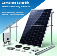 Panneau solaire bifacial de type N 570W 580W 590W, module PV monocristallin double vitrage, taille de cellule 156,75 mm, système d'alimentation pour toit résidentiel
