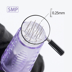 Cartuchos de Microblading SMP desechables estériles profesionales POPU aguja para maquillaje permanente y micropigmentación del cuero cabelludo - Product Image 3