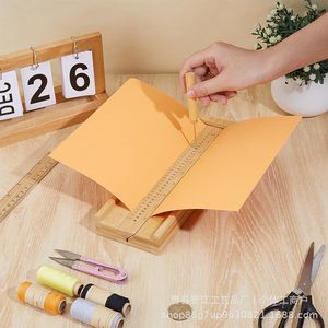 Encuadernador de bambú, kit de encuadernación de libros de madera, para amantes de los libros, perforadora, encuadernador de documentos de papel - Product Image 1