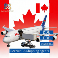 Logistique d'expédition de fret porte-à-porte, import, DDP, DDU, service de consolidation, transport aérien vers le Canada, livraison FBA
