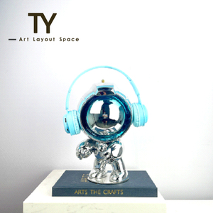 Mới được đề nghị màu đỏ hồng nhựa mạ Thỏ Pony toàn cầu đồ trang trí trang trí phòng khách phòng ngủ TV Tủ khách sạn mẫu phòng - Product Image 5