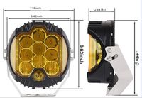 Promotion : Phare de travail 12V 120W étanche IP67 de 5 et 7 pouces avec garantie de 24 mois, éclairage latéral pour camion tout-terrain