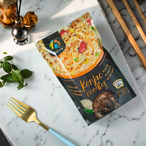 Fideos <span class=keywords><strong>de</strong></span> <span class=keywords><strong>avena</strong></span> Shirataki Konjac 270g Pasta instantánea <span class=keywords><strong>sin</strong></span> azúcar con alto contenido <span class=keywords><strong>de</strong></span> fibra con sabor vegetal Certificado Halal Kosher - Product Image 6