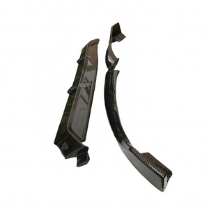Precio de fábrica W205 B Estilo Labio delantero Parachoques de carbono Negro brillante 2014-2018 Mercedes-Benz Clase C W205 Estándar 1 Juego N/A Carbono - Product Image 3